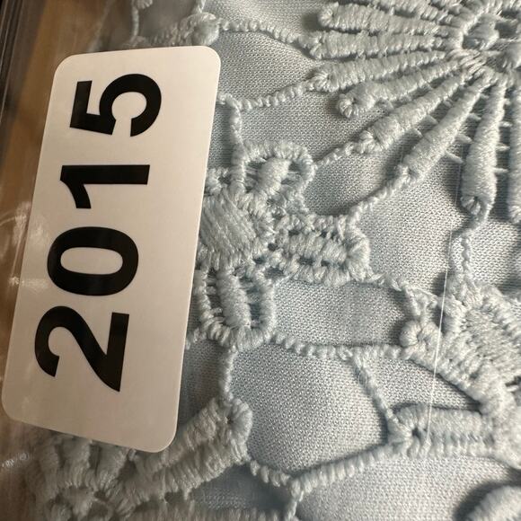 Lulus Dress Womens Large Light Blue Lace Romance Language Open Back Whimsy Party - Picture 12 of 13